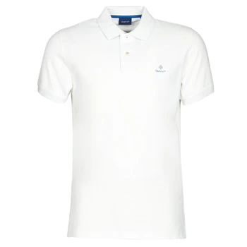 Gant GANT CONTRAST COLLAR PIQUE POLO mens Polo shirt in White - Sizes XXL,S