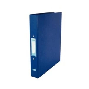 Elba A4 Ring Binder Heavyweight PVC 2 O Ring Size 25mm Blue Pack of 10