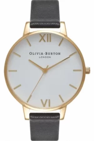 Ladies Olivia Burton Big White Dial Watch OB16BDW17