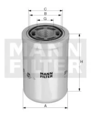 Hydraulic Filter WH1263 by MANN