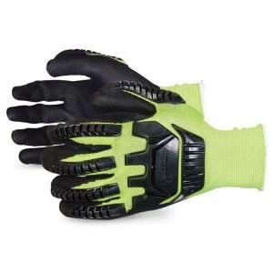 Superior Glove Dexterity Hi Vis Anti Impact Size 08 Pair Yellow Ref