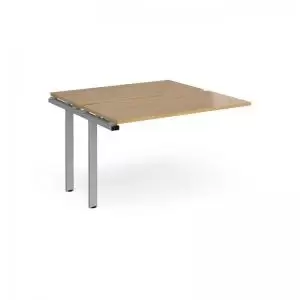 Adapt sliding top add on units 1200mm x 1200mm - silver frame and oak