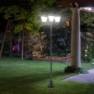 Outsunny Outdoor Garden Solar Light with Base Energy-efficient IP44 Dimmable