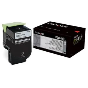 Lexmark 70C0H10 Black Laser Toner Ink Cartridge