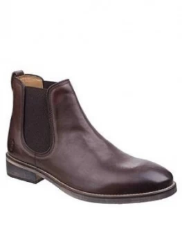Cotswold Corsham Leather Chelsea Boots, Dark Brown, Size 11, Men