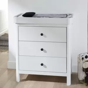Ickle Bubba Tenby 3 Drawer Chest & Changing Unit Black/white