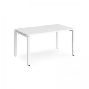Adapt starter unit single 1400mm x 800mm - white frame and white top