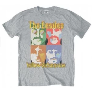The Beatles - Sea of Science Mens Large T-Shirt - Grey