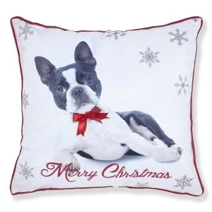 Catherine Lansfield Christmas Puppy Pillow