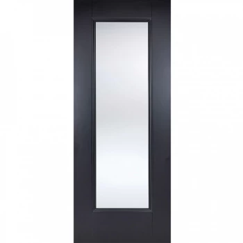LPD Eindhoven Black Primed Glazed Internal Door - 1981mm x 838mm (78 inch x 33 inch)