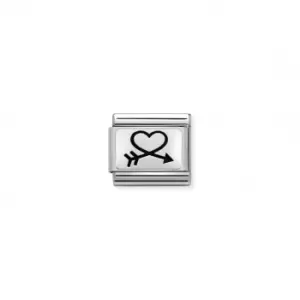Classic Silver Heart with Arrow Link 330109/40