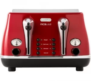 DeLonghi Icona Micalite CTOM4003R 4 Slice Toaster