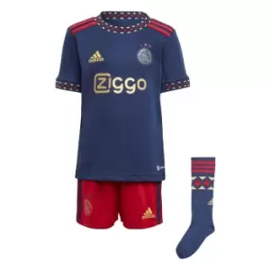 adidas Ajax Amsterdam 22/23 Away Mini Kit Kids - Team Navy Blue 2