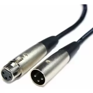 Loops - 5x 1m 3 Pin xlr Male to Female Cable pro Audio Microphone Speaker Mixer Lead