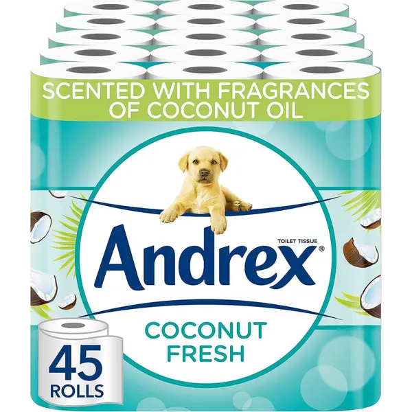 Andrex Coconut Fresh 45 Toilet Rolls