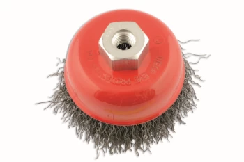 Abracs Crimped Cup Brush 100mm x M14 Box of 1 Connect 32134