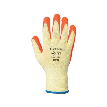 A100 Grip Orange Gloves - Size 10