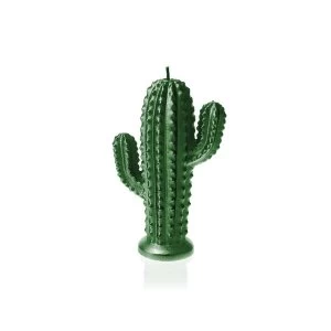 Green Metallic Small Cactus Candle