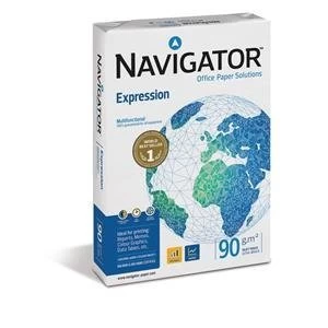 Original Navigator Expression A4 Inkjet Paper Extra Smooth Ream Wrapped 90gsm White Pack of 500 Sheets