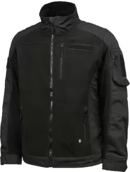 Brandit Ripstop Fleece Jacket, black, Size 2XL, black, Size 2XL
