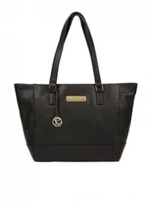 Pure Luxuries London Black 'Sophie' Leather Tote Bag