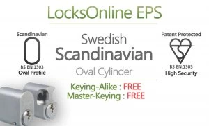 Locksonline EPS High Security Scandinavian Oval Cylinders