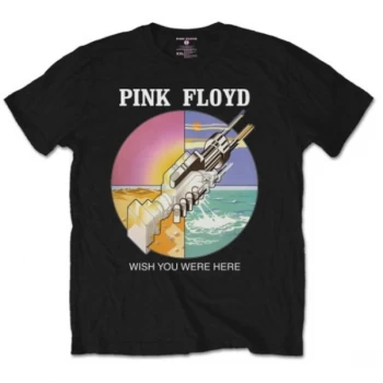 Pink Floyd - WYWH Circle Icons Unisex Large T-Shirt - Black