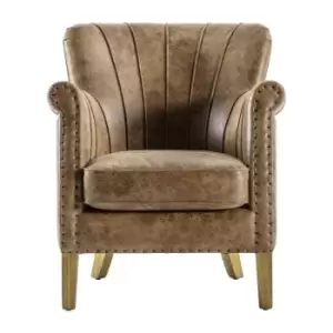 Gallery Direct Hickman Brown Armchair