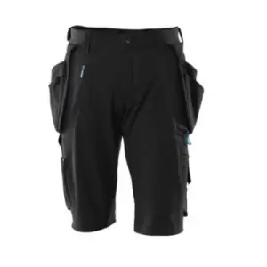 Mascot Black Craftsmens Shorts with Detachable Holster Pockets - C56 (W40.5)
