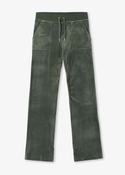 Juicy Couture Womens Del Ray Classic Pocket Lounge Pants In Thyme