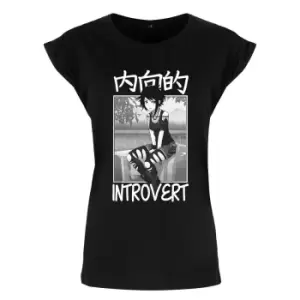 Tokyo Spirit Womens/Ladies Introvert T-Shirt (XXL) (Black)
