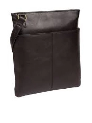 Pure Luxuries London Vintage Black 'Foxton' Cross Body Bag