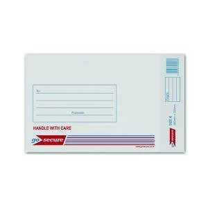 GoSecure Bubble Lined Envelope Size 4 180x265mm White Pack of 100