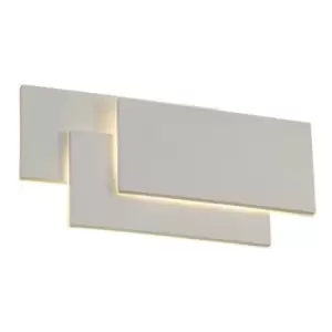 Integrated LED wall lamp Kiania White sand 12.5 cm