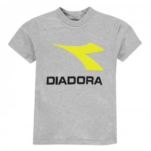 Diadora Auckland Kids T Shirt - Grey