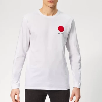 Edwin Mens Japanese Sun Long Sleeve T-Shirt - White - L
