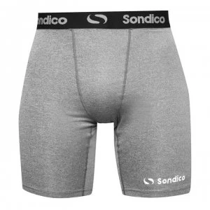 Sondico Core 6 Base Layer Shorts Mens - Grey Marl