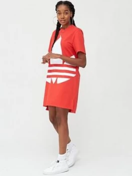 Adidas Originals Large Logo Dress - Red