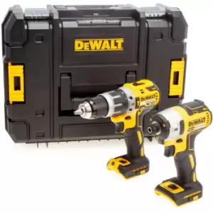 DEWALT - DCK266T 18V xr Combi Drill & Impact Driver Twin Pack (Body Only) in tstak Box DCK266T-XJ