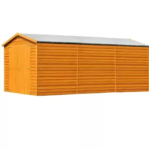 Shire 10x15ft Double Door Overlap Garden Shed with no windows