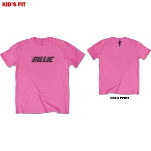 Billie Eilish - Racer Logo & Blohsh Kids 7 - 8 Years T-Shirt - Pink