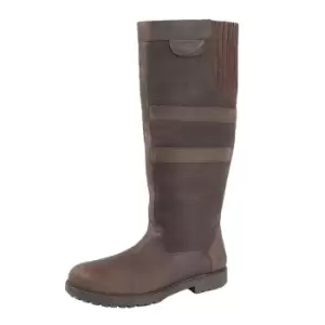 Woodland Womens/Ladies Hailey Waxy Leather Gusset Country Boot (6 UK) (Dark Brown)