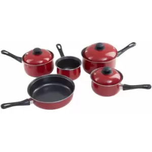 5pc Red Belly Pan Set - Premier Housewares
