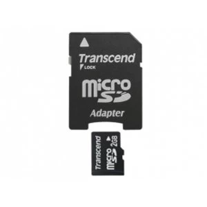 Transcend 2GB MicroSD Card with Adaptor TS2GUSD