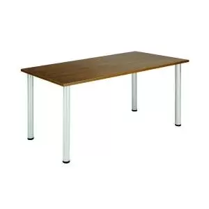One Fraction Plus Rectangular Meeting Table - Dark Walnut