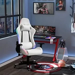 Vinsetto Gaming Chair with 2D Arm White
