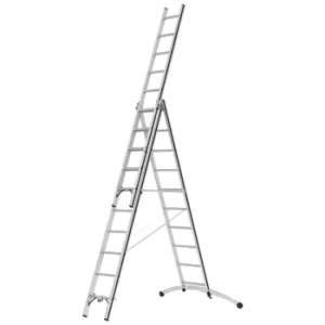 AluPro Black Line Smart Base' Combination Ladder 3x10