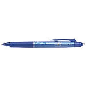 Pilot FriXion Ball Clicker Gel Rollerball Pen Erasable Fine 0.25mm Blue Pack of 12