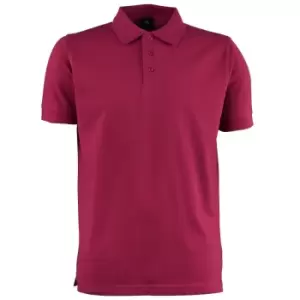 Tee Jays Mens Luxury Stretch Short Sleeve Polo Shirt (S) (Wine)