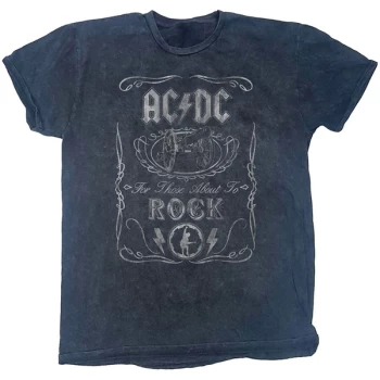 AC/DC - Cannon Swig Unisex Medium T-Shirt - Black